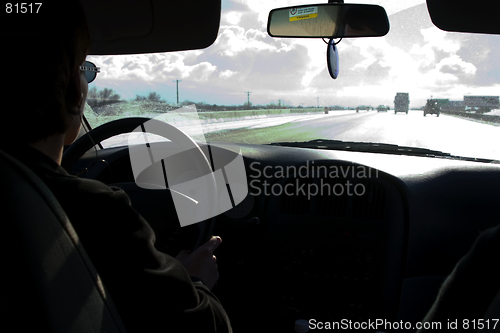 Image of On the Stormy Road Driving