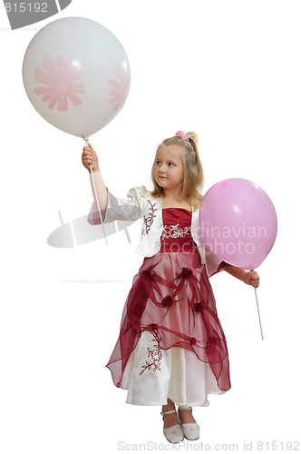 Image of Girl with a balloons.