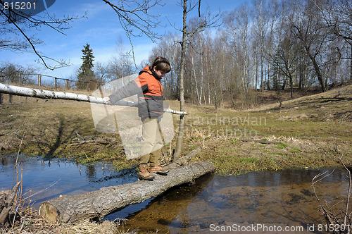 Image of boy on the bridge