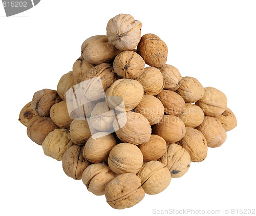 Image of Pyramid of walnuts