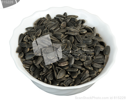 Image of Sunflower seeds, isolated