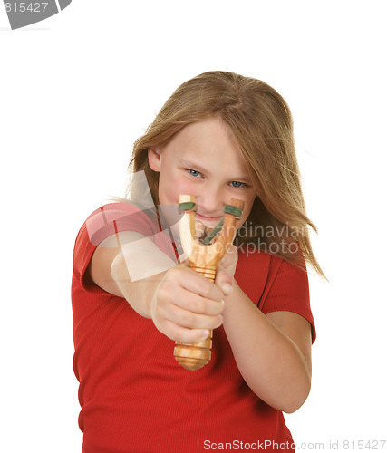 Image of girl with slingshot