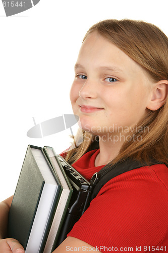 Image of young girl going to school 