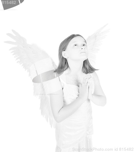 Image of little angel girl