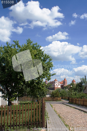 Image of View to Castle from Mir village