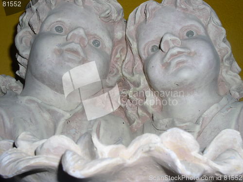 Image of Boy and girl Angel close up