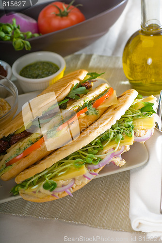 Image of assorted panini sandwich