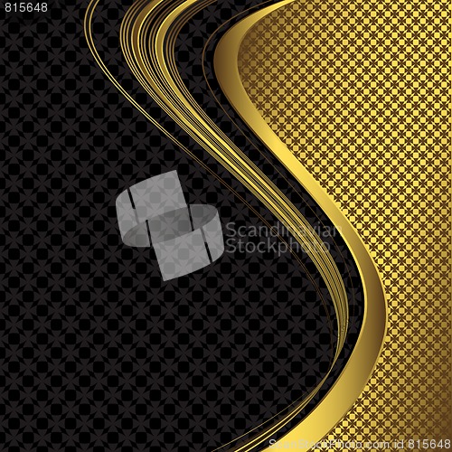 Image of Elegant black and golden  background