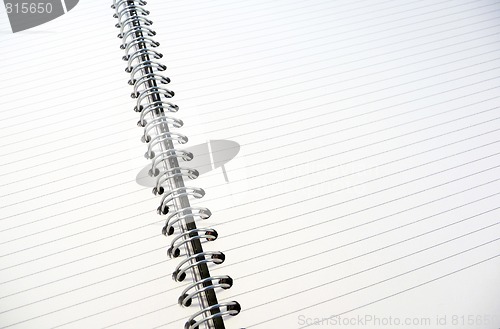 Image of White lined notepad