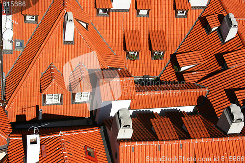 Image of Prague roofs