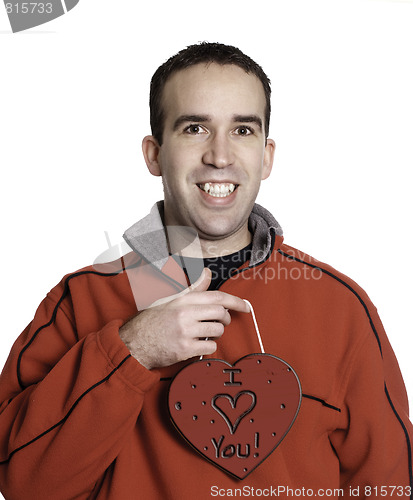 Image of Man Holding Heart
