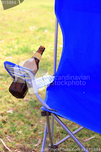 Image of Picnic. Empty chair