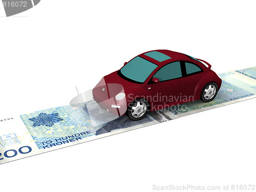 Image of Car on money