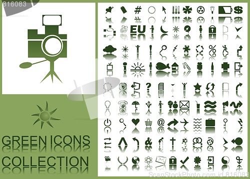 Image of green icons