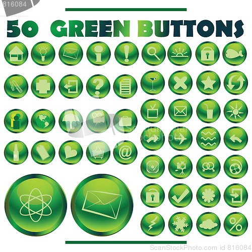 Image of green buttons