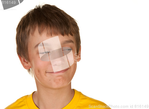 Image of boy looking at copyspace