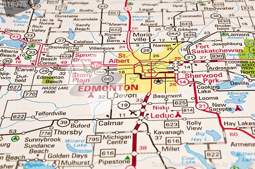 Image of Edmonton City map