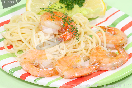 Image of Pasta with shrimps