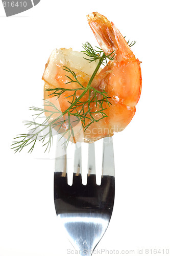 Image of Shrimp with dill