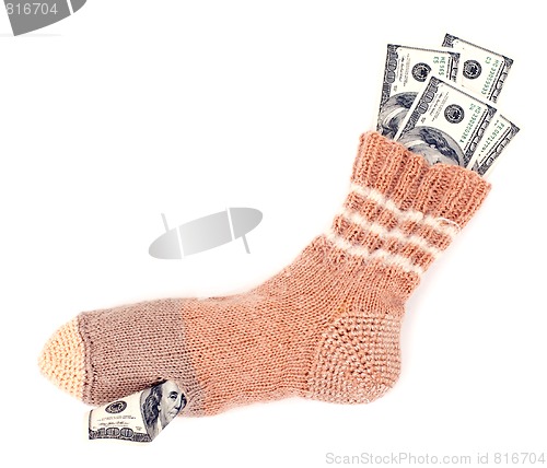 Image of Savings in the sock