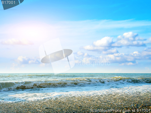 Image of solar sea beach