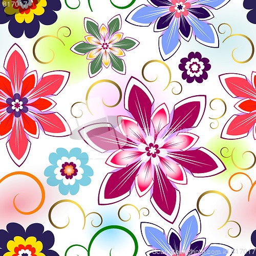 Image of Seamless Floral Pattern