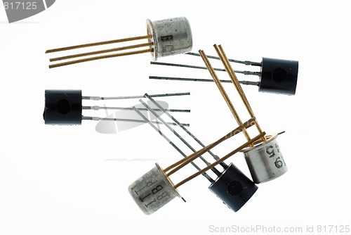 Image of Transistors on white