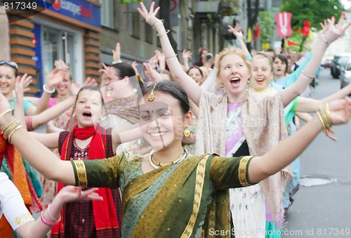 Image of Hare Krishna followers