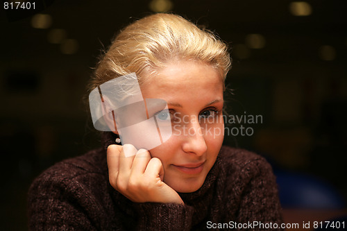 Image of Portrait of a young attractive woman