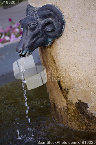 Image of water statue