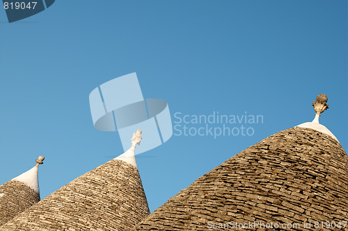 Image of Alberobello, trulli roofs