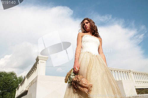 Image of horizontal portrait of the bride