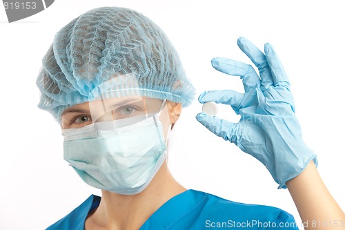 Image of nurse in gloves