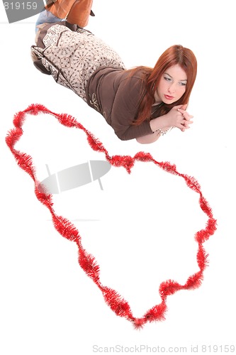 Image of dreaming girl