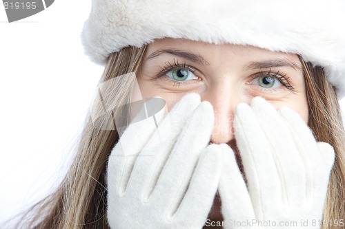 Image of winter girl portrait