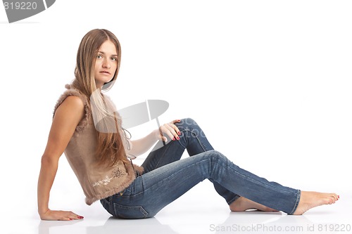 Image of reclined girl