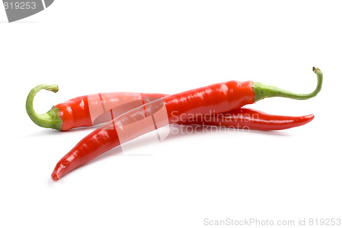 Image of two red chili peppers