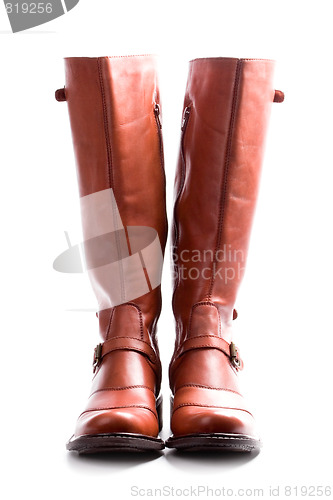 Image of pair of brown boots