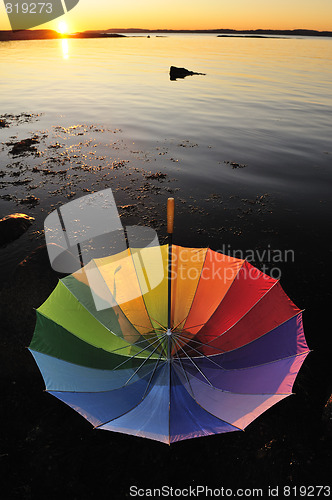 Image of Umbrellical sunset