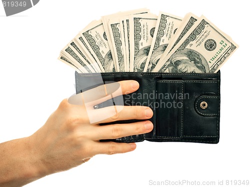 Image of Wallet with money