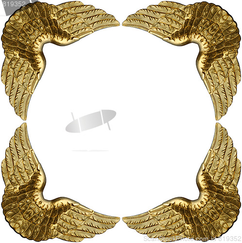 Image of Photo Frame Of Golden Wings