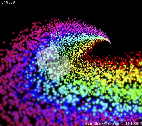 Image of Rainbow particles