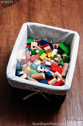 Image of box of wooden blocks