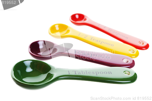 Image of Colored Measuring Spoons