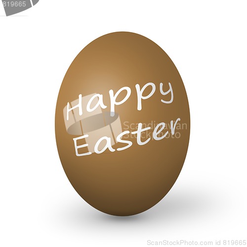 Image of Colorful easter eggs isolated on white
