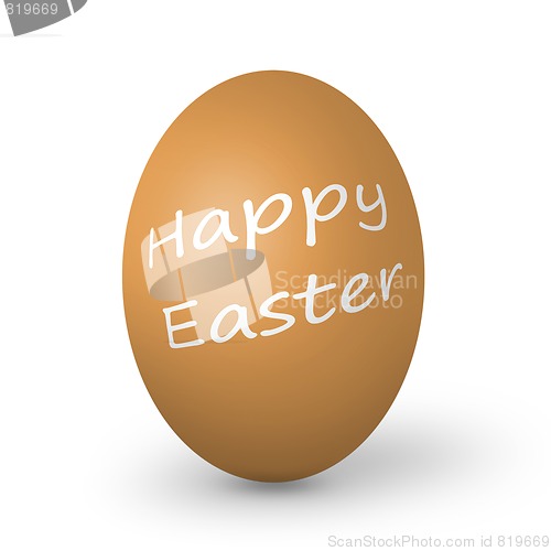 Image of Colorful easter eggs isolated on white
