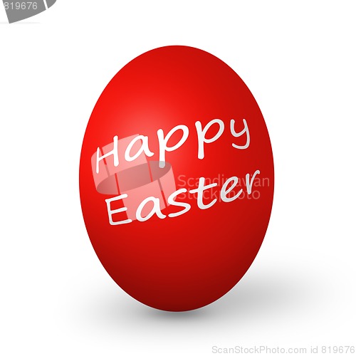Image of Colorful easter eggs isolated on white
