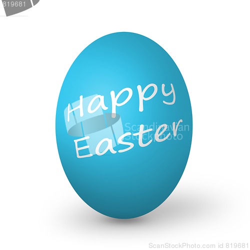 Image of Colorful easter eggs isolated on white