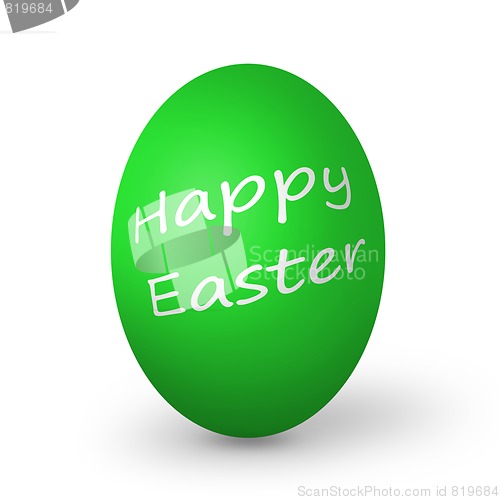 Image of Colorful easter eggs isolated on white