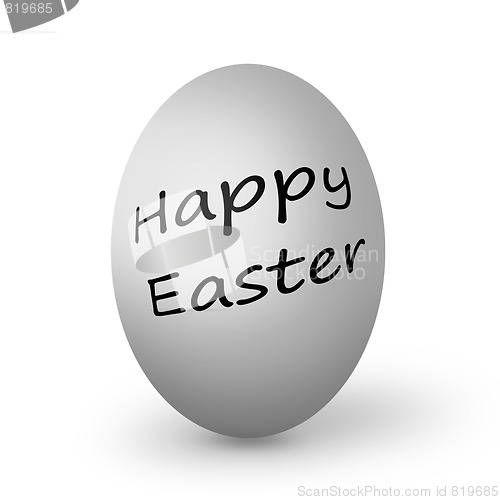 Image of Colorful easter eggs isolated on white